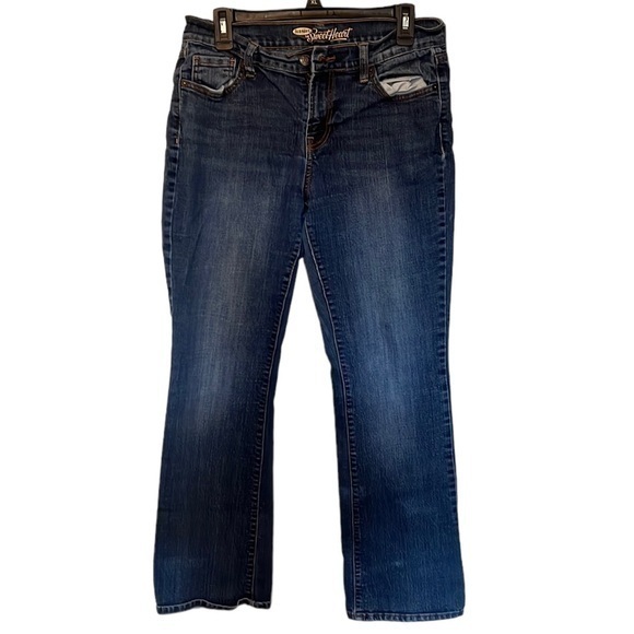 OLD NAVY The Sweetheart Jeans Women’s Size 8 Short, Dark Blue - Picture 1 of 7
